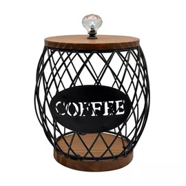 Coffee Pod Holders Storage Basket for Kitchen Counter and Office Desktop Coffee Pods Storage Organizer with Lid