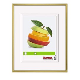 Hama Sevilla Picture Frame 15 x 20 cm Plastic Frame Hung with Mount 6 x 4, glass Gold