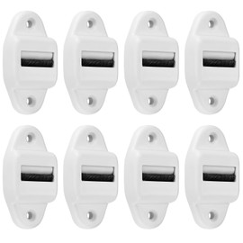 Pack of 8 Belt Guide Roller Shutter Belt Guide 24 mm, Roller Blind Belt Guide with Roller and Brush, Roller Blind Webbing Belt Guide, 40 mm Hole Spacing