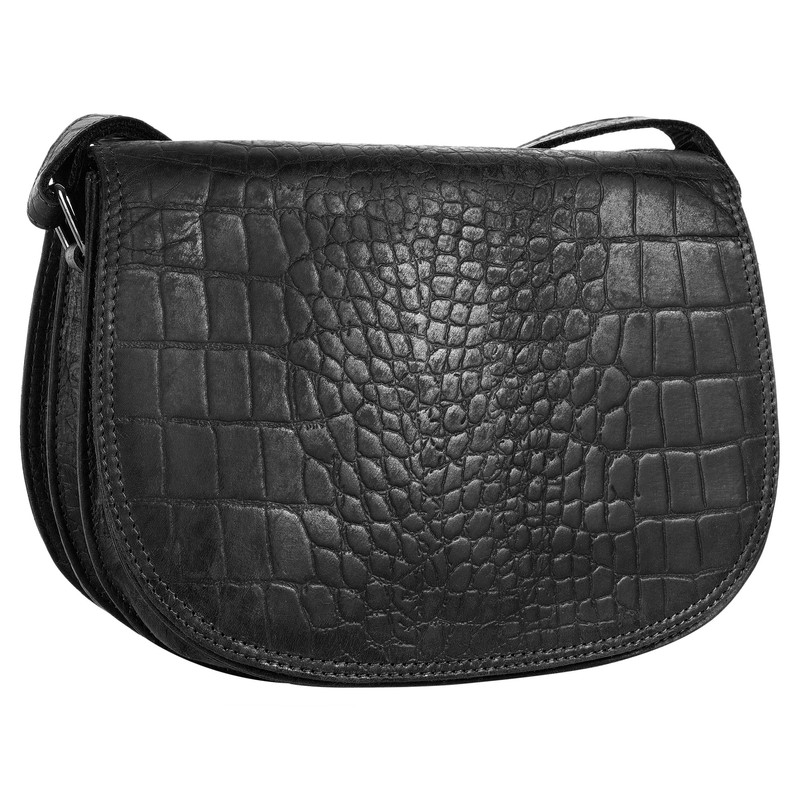 Cluty Women's Shoulder Bag Genuine Leather 021583, black