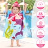 WACCET Bath Poncho Children, Bath Towel Children with Hood, Ultra