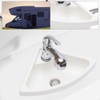 Wall Mount Corner Bathroom Sink, Boat Caravan RV Camper Corner