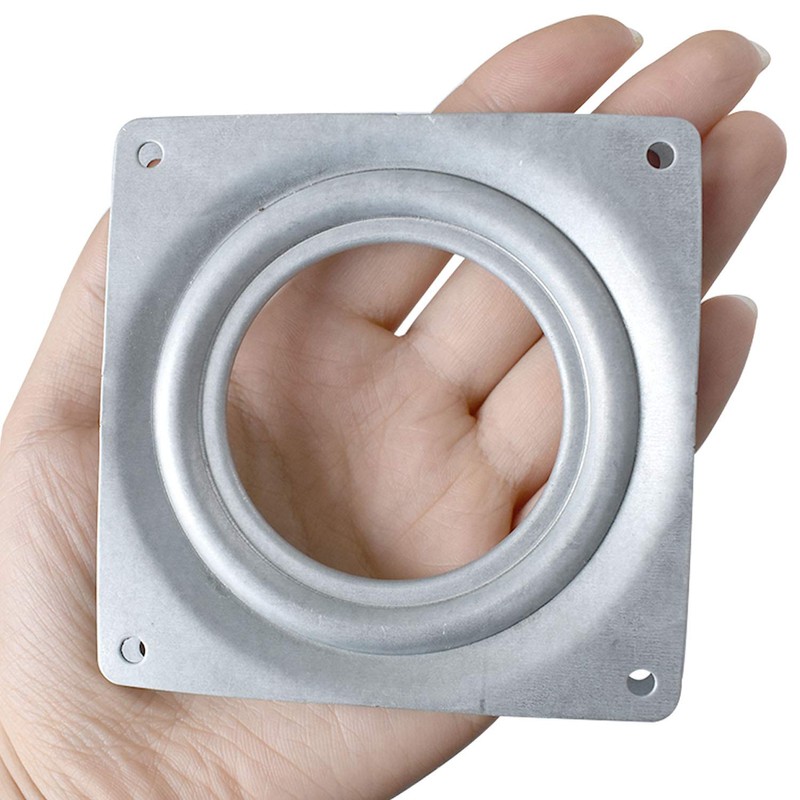 8Pack Lazy Susan Hardware, 4INCH Square Rotating Bearing Plate, 300lbs