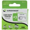 55114#3 Light Duty Narrow Crown Staples - 1/4" Length -