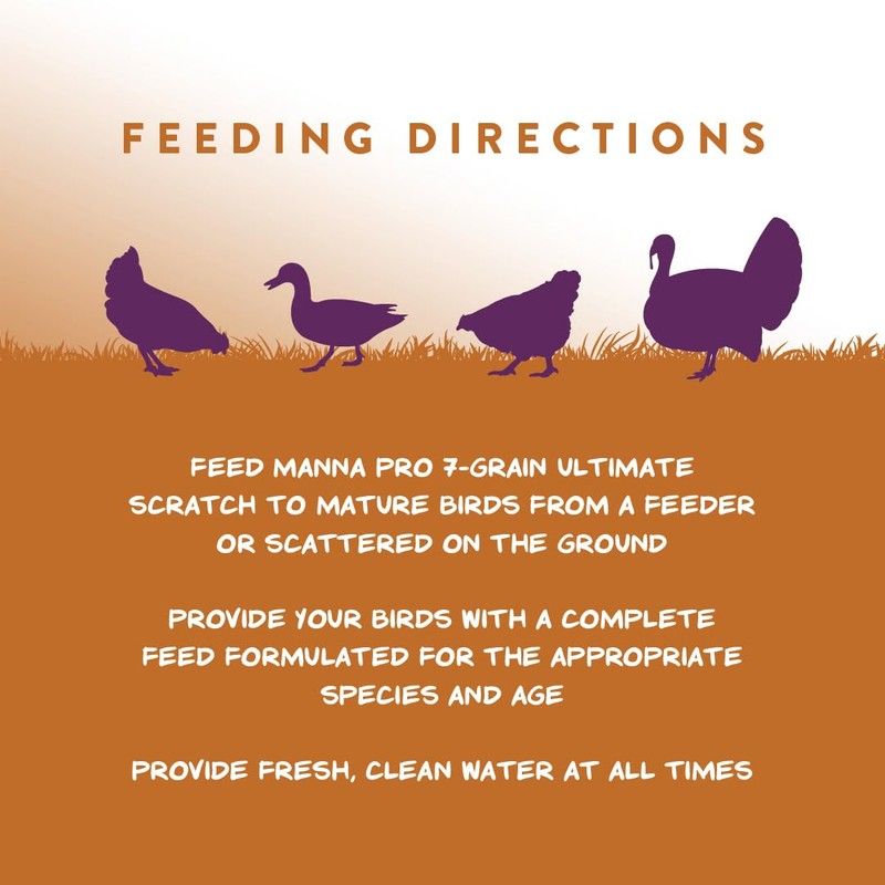Manna Pro 7-Grain Ultimate Chicken Scratch – Non-GMO Scratch Grain