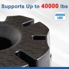 4 Pack 6'' Trailer Jack Blocks with Storage Bag, 20,000