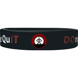 We Keep You Motivated Don’t Ever Quit Motivational Wristbands - Worn by Pro Athletes - Silicone Rubber Inspirational Bracelets - Gym, Sports Motivation LLC (Don't Ever Quit, Standard)