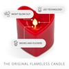 Luminara Flameless Candle Heart Shaped LED Pillar - 3.5" x