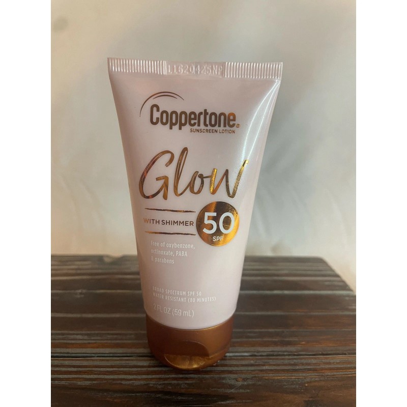 Coppertone NEW Coppertone Glow with Shimmer 50 SPF Sunscreen Lotion-LOT