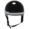 B&B BB-300 Motorcycle Helmet, White Brim, Half Cap, SG Mark