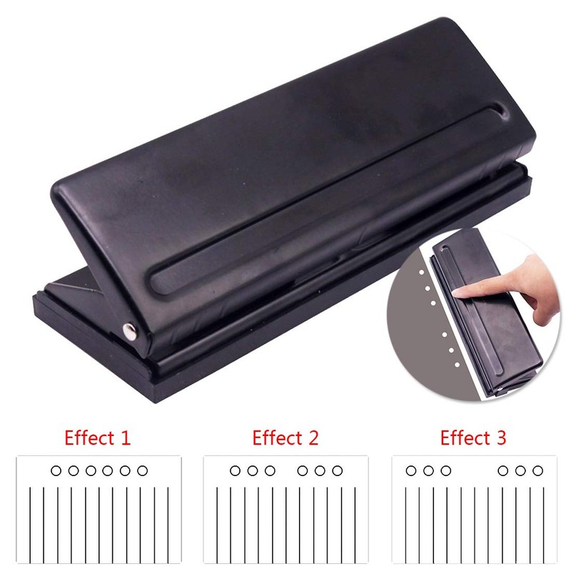 6 Hole Punch Binder Puncher for Adjustable Spacing for A5