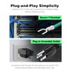 Mellbree Shielded Ethernet Patch Panel Bond Ground Extension Cord,6.5FT Grounding