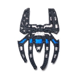 Spider Thin Blue Line USA Flag Black Gray Superhero Morale Patch Police Law Enforcement