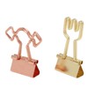 100pcs Binder Clips for Student Strong Clamping Force Metal Arrows
