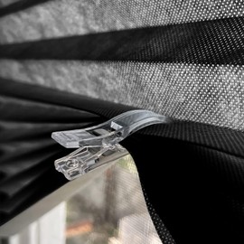Transparente Kunststoff-Clips für Jalousien ohne Bohren, temporäre schnurlose Verdunklung, Plissee, Fensterbehandlungszubehör, 12 Stück