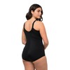 Ulla Popken Ladies Plus Size Plus Size Shaping Bodysuit Houndstooth