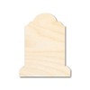 Unfinished Wood Tombstone Shape Craft up to 46" 12" /