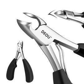 DEOU Heavy Duty Large Opening toenail Clippers, Suitable for Embedded Growth and Rough Nails, Home Pedicure Tools for Men, Women, Elderly Newly Upgraded Stainless Steel (Nail Clippers+Gift Box)