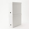 MUJI 02553098 Polypropylene File Box Lid with Casters, White Gray,