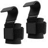 A Pair Fitness Weight Lifting Hooks,Non-Slip Rubber Coated Grip,Adjustable Gym