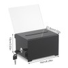 XPJBKC Lockable Acrylic Donation Box with Key, 16 x 12