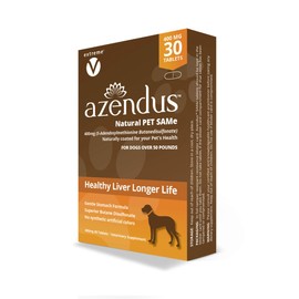 extreme V Azendus Natural Pet SAM-e 400mg, 30 Count, Same Butanedisulfonate Fiber Enteric Coated Tablets.