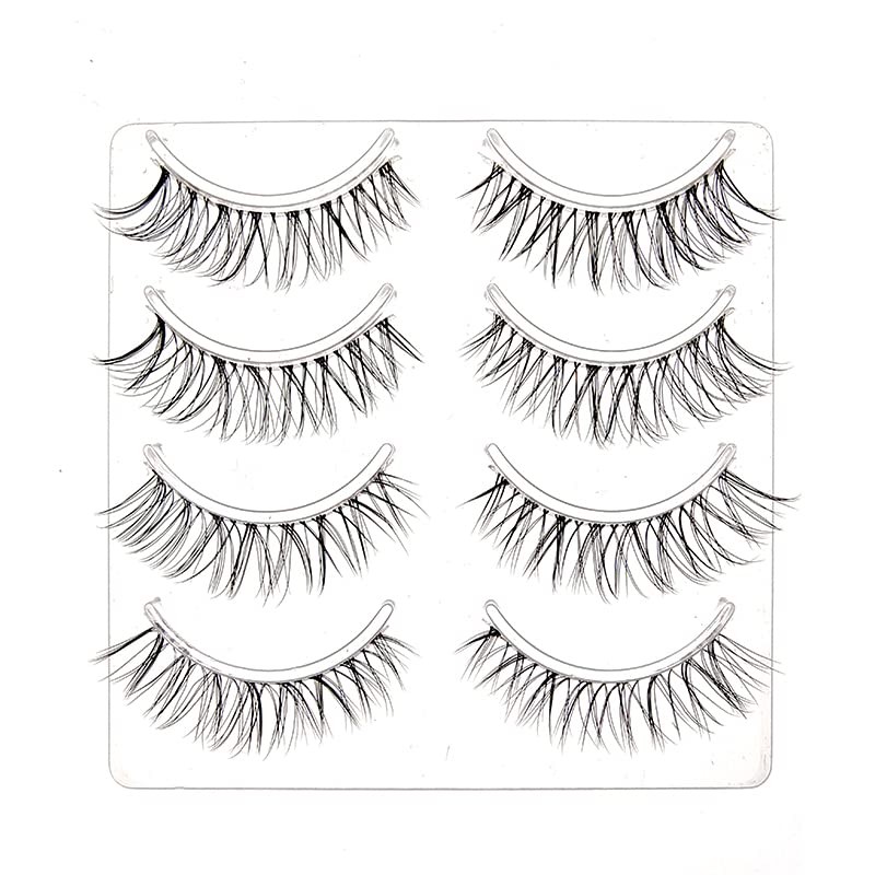CLEAR EYELASH Natural False Eyelashes Matsueku 4 Pairs (Dazling Eye)