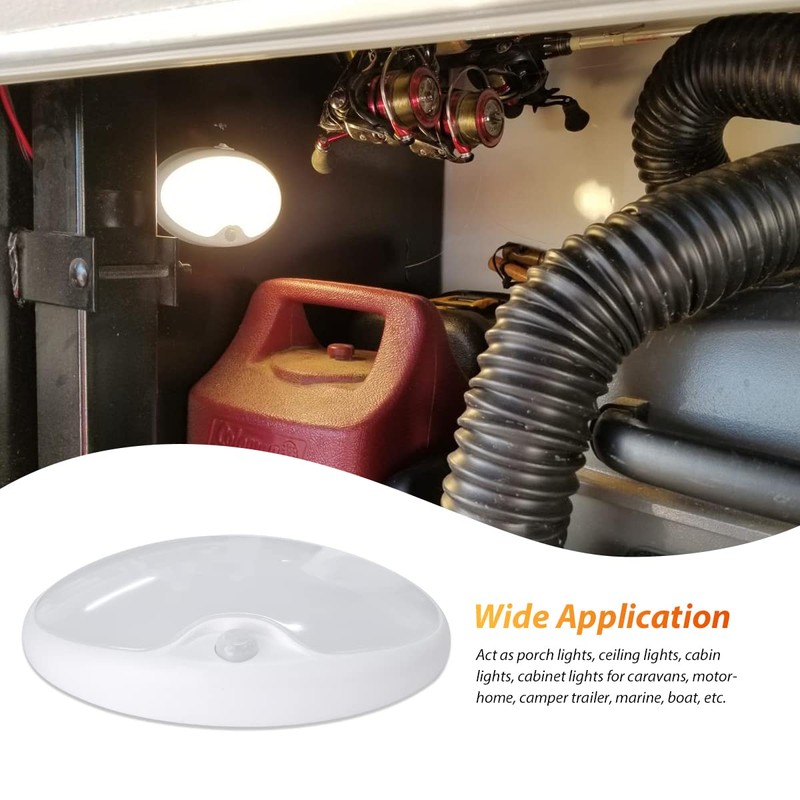 Dream Lighting 12V DC LED Pancake Light for RV Automotive