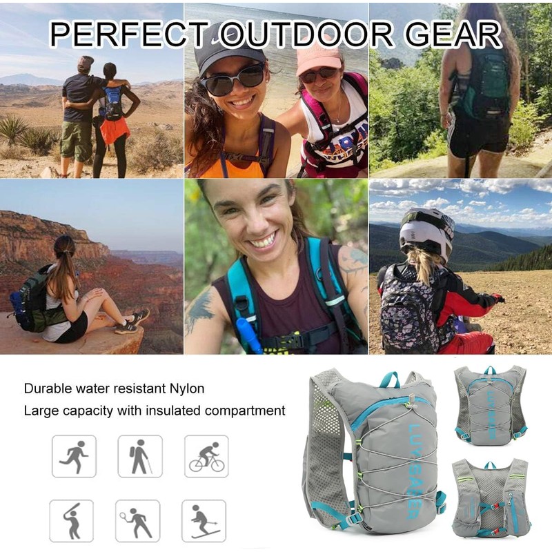 Running Backpacks, Lightweight Running Hydration Vest Backpack with Reflective Design,