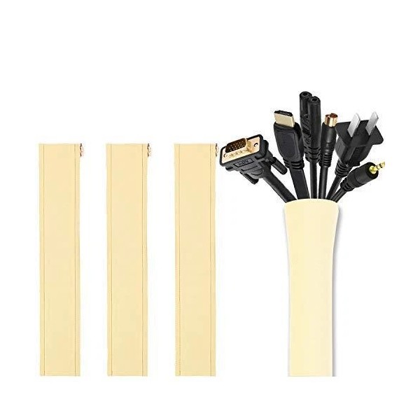 JOTO [4 Pack] JOTO Cable Management Sleeve, 19-20 Inch Cord