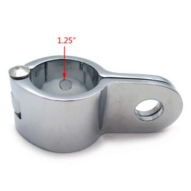 SMT-Chrome 1.25" 1 1/4"Crash Bar Mount Longhorn Footpeg Clamps Replacement [B017QP796E]