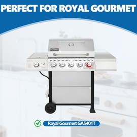 SafBbcue for Royal Gourmet Gill Parts Cast Iron Cooking Grates for Royal Gourmet GA5401T Gas Grill Royal Gourmet Grill Grate Replacement Parts, 2-Pack