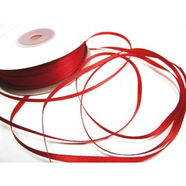 CaPiSo 100 m Satin Ribbon 3 mm Ribbon Gift Ribbon Decorative Ribbon Satin Wedding Christmas