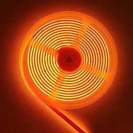KD-tec 528Led/m COB Flexible LED Strip Light 16.4FT DC12V/24V Bendable Tape (Orange, 12V)