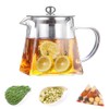 Glass Teapot with Removable Infuser, Stovetop Safe Glass Tea Pot