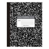 ROARING SPRING Flexible Cover Composition Notebook, Black Marble, Wide Ruled