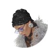 Eilova Orityle Sparkly Rhinestone Mesh Headband Crystal Head Scarf Kerchiefs