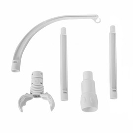 Sweetfamily 32 inch Crib Mobile Arm Nursery Mobile Arm Baby Mobile Hanger,Extra Long Mobile Arm for Crib,The Claw Part can be Adjusted Width,DIY Toy Decoration