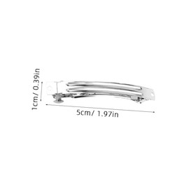 KONTONTY 50pcs Hair Spring Clips Metal Hairpins for DIY Hair Accessories for Weddings Parties and Creative Styling Easy to Use for Craft Projects