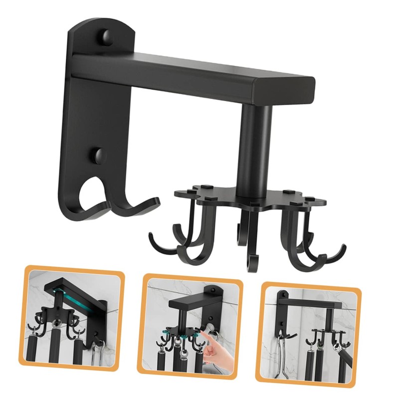 Ciieeo 1 Set Claw Rotating Wall Mounted Hook Aluminium Alloy