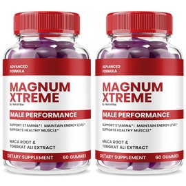 (2 Pack) Magnum Xtreme – Ultra Potency Gummies with a Premium Natural Blend to Help Support Lasting Energy, Active Body & Daily Performance, MagnumXtreme Easy-to-Chew Gummys (120 Gummies)