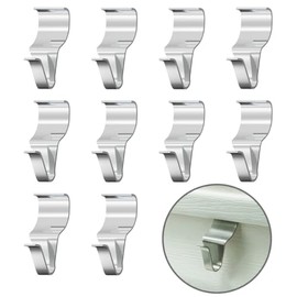 EQUIJUANCE Stainless Steel Siding Hangers, Set of 10, Heavy Duty, Rust-Resistant, Low Profile, Hold Up to 12Lbs, No Drill Siding Clips for Horizontal Vinyl Siding (10)