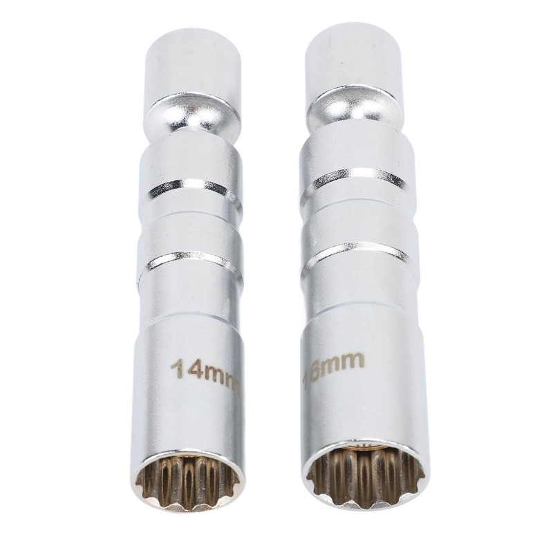 2pcs Spark Plug Socket Magnetic 14mm 16mm Thin Wall Spark