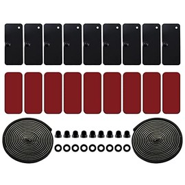 IKON MOTORSPORTS Upgraded Universal Rear Window Louver Installation Hardware Adhesive Mounting Kits