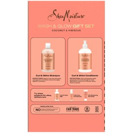Sheamoisture Wash & Glow Women's Gift Set Shampoo & Conditioner
