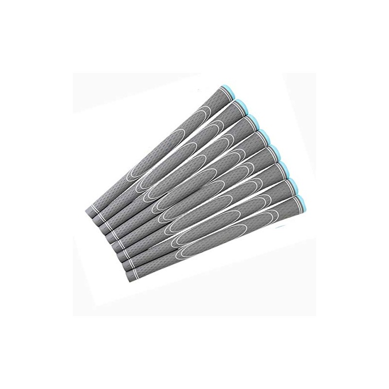 WORLD EAGLE TPR Golf Grips, Set of 8, Gray