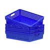 4 Pack Stackable A4 Paper Organizer Trays, Plastic Storage Bins
