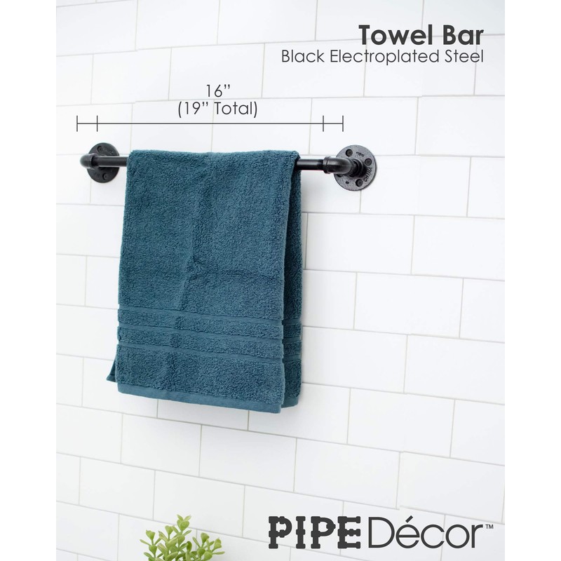 Industrial Pipe Bathroom Hardware Fixture Set by Pipe Decor 3
