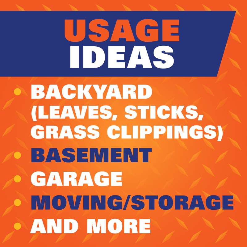 Hefty Strong Lawn & Leaf Trash Bags, 39 Gallon, 38