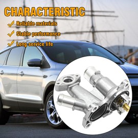 Saihisday BM5Z8592C Engine Coolant Thermostat Housing Assembly, Replacement for Ford Escape 2013-2016 Replacement for Ford Fusion 2014, Replaces BM5Z-8592-C